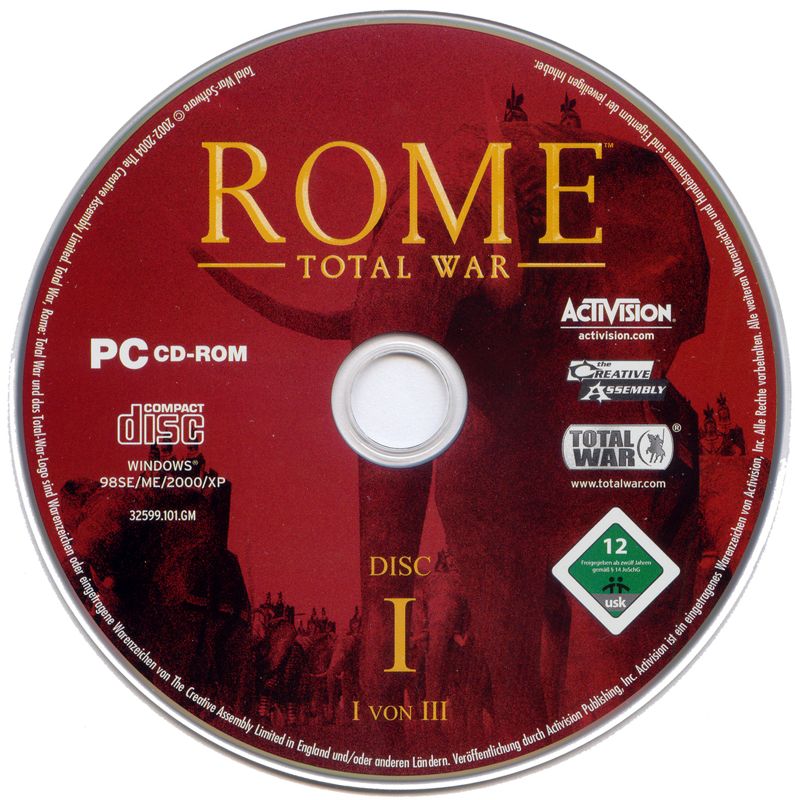 Media for Rome: Total War (Windows): Disc 1