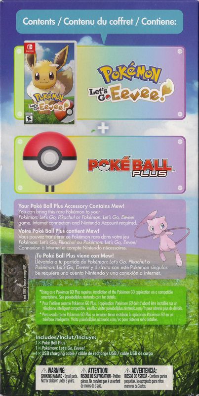 Spine/Sides for Pokémon: Let's Go, Eevee! + Poké Ball Plus Pack (Nintendo Switch): Left side