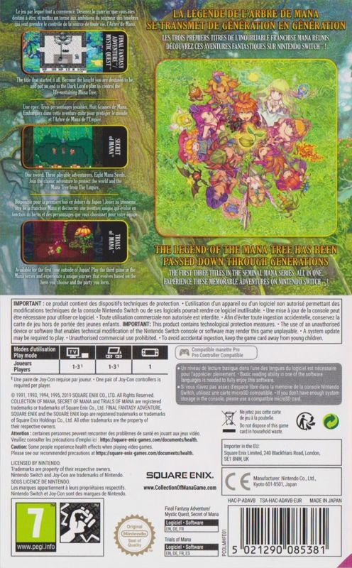 Collection of Mana cover or packaging material - MobyGames