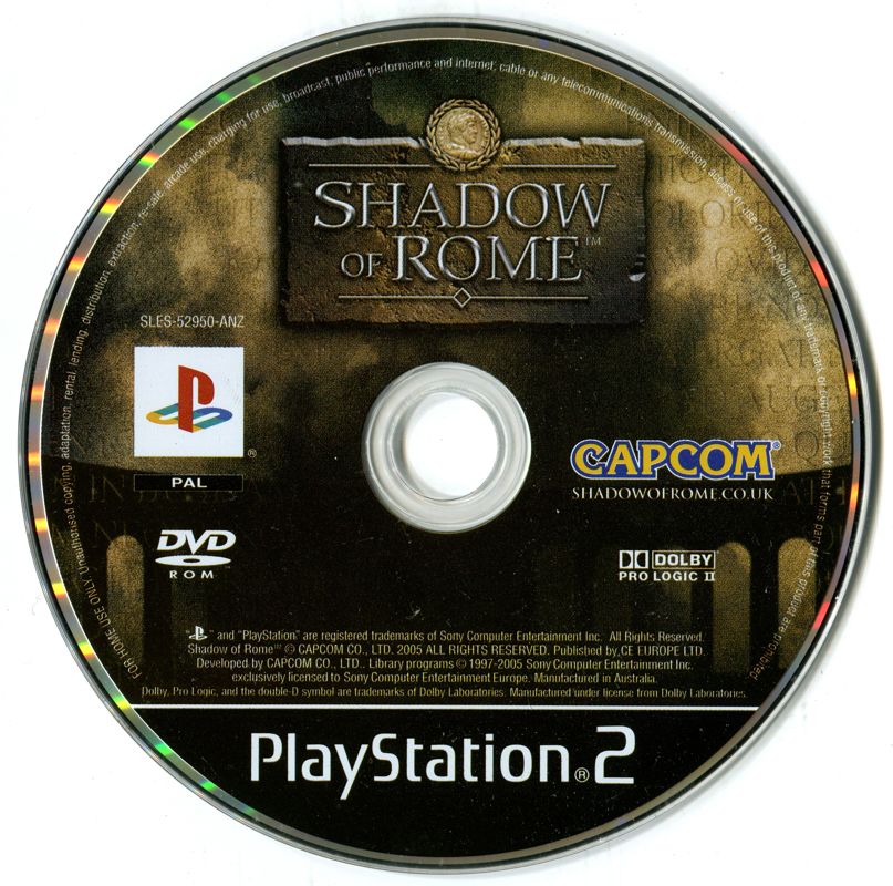 Media for Shadow of Rome (PlayStation 2)