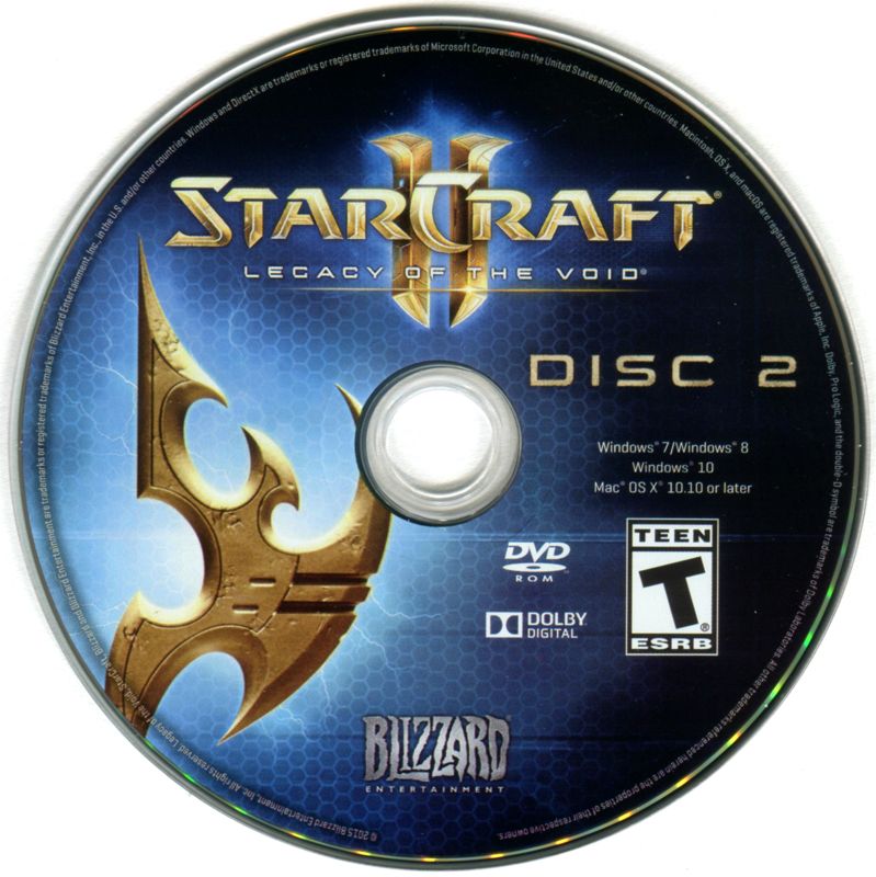 Media for StarCraft II: Legacy of the Void (Macintosh and Windows): Disc 2