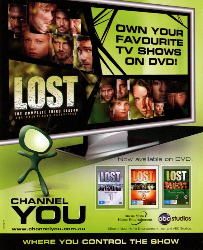 Advertisement for Lost: Via Domus - The Video Game (PlayStation 3): Back