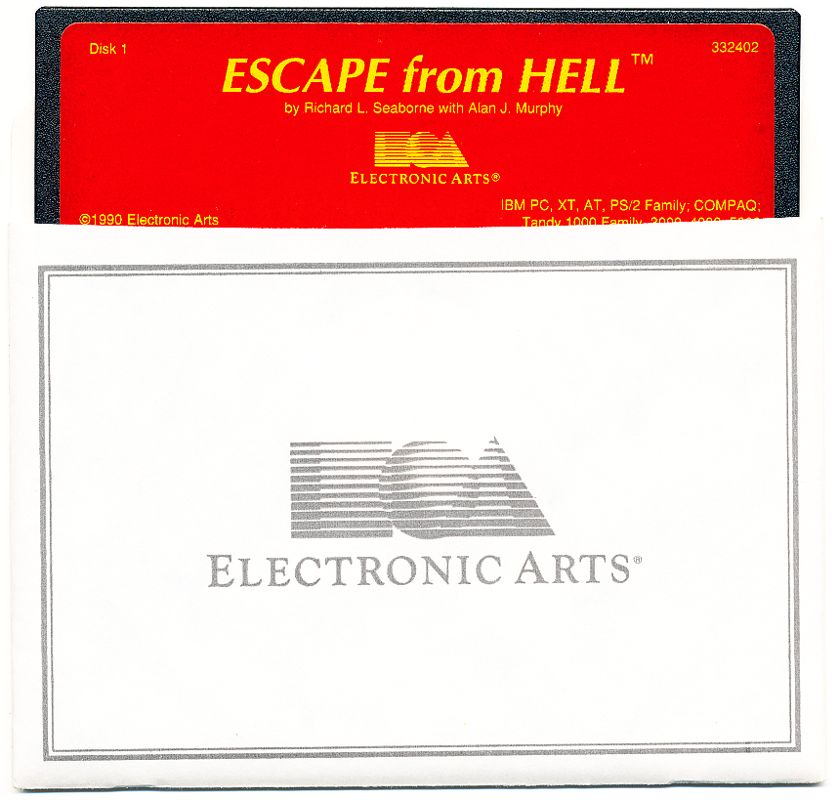 Media for Escape from Hell (DOS) (5.25" disk release): Disk 1