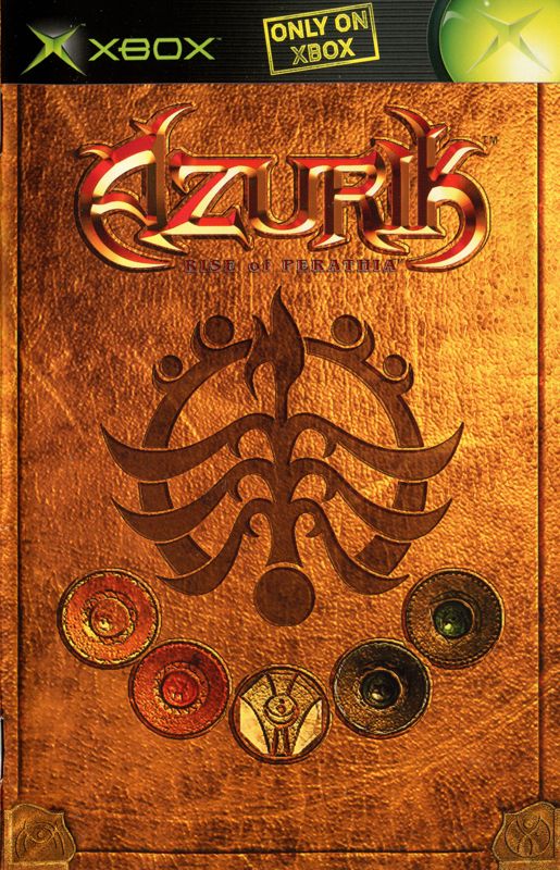 Manual for Azurik: Rise of Perathia (Xbox): Front