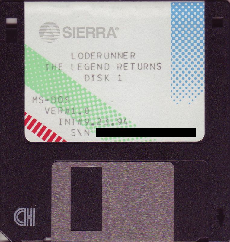 Media for Lode Runner: The Legend Returns (DOS): Disk 1