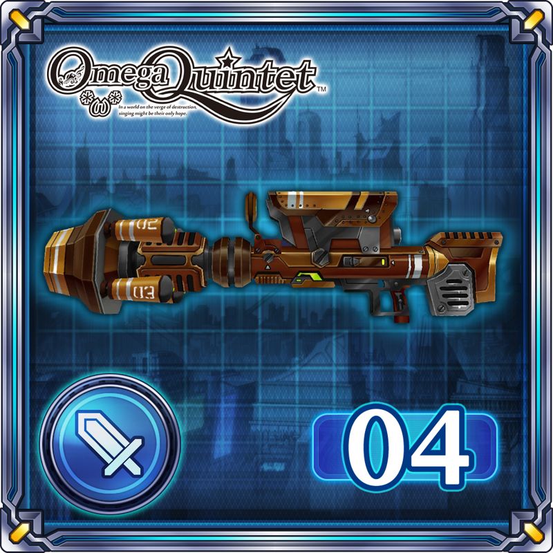 Front Cover for Omega Quintet: Mega Rifle (PlayStation 4) (download release)