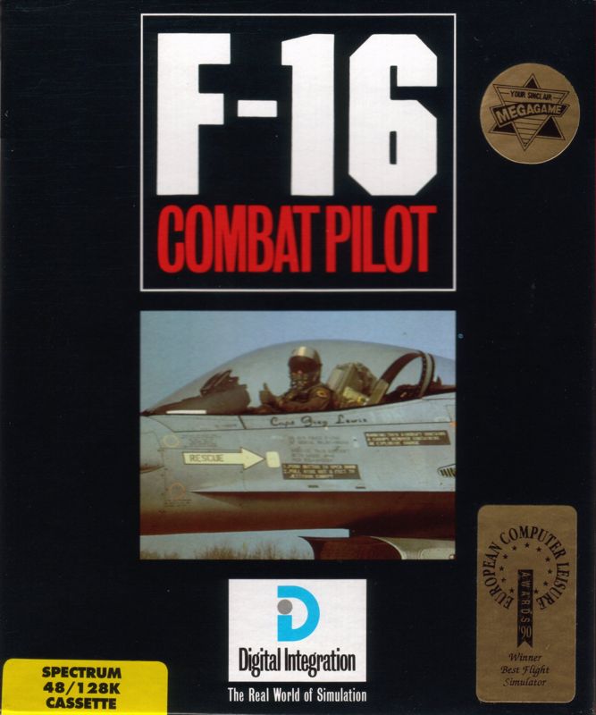 Front Cover for F-16 Combat Pilot (ZX Spectrum)