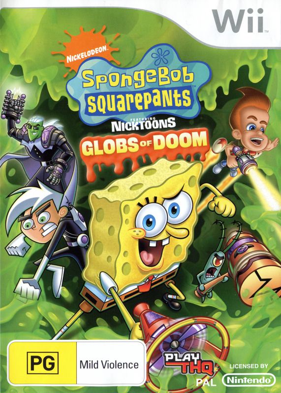 Front Cover for SpongeBob SquarePants Featuring Nicktoons: Globs of Doom (Wii)