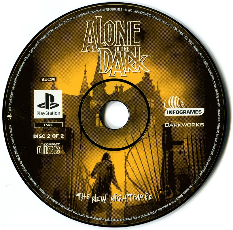 Media for Alone in the Dark: The New Nightmare (PlayStation): Disc 2