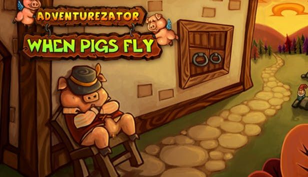 Front Cover for Adventurezator: When Pigs Fly (Linux and Macintosh and Windows) (Humble Store release)