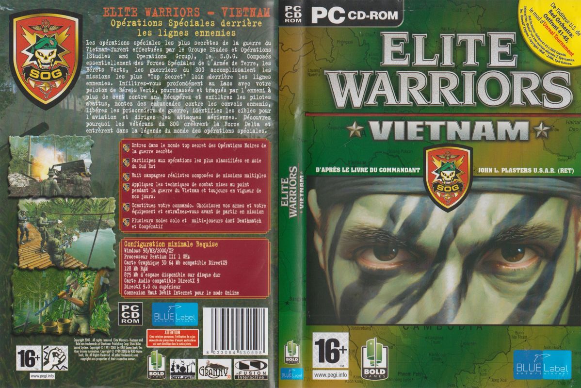 Elite Warriors: Vietnam cover or packaging material - MobyGames