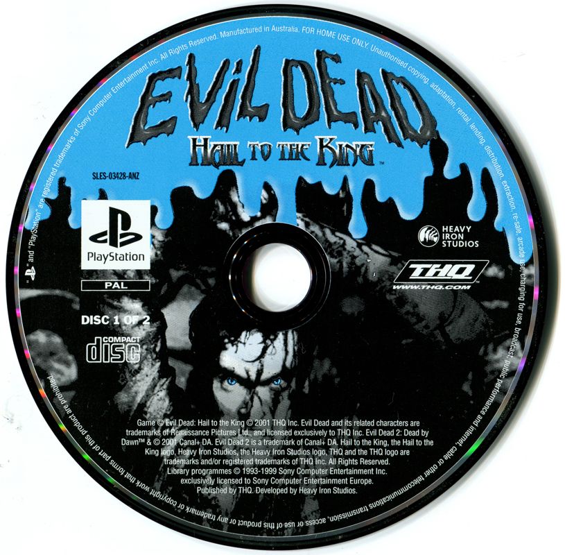 Media for Evil Dead: Hail to the King (PlayStation): Disc 1