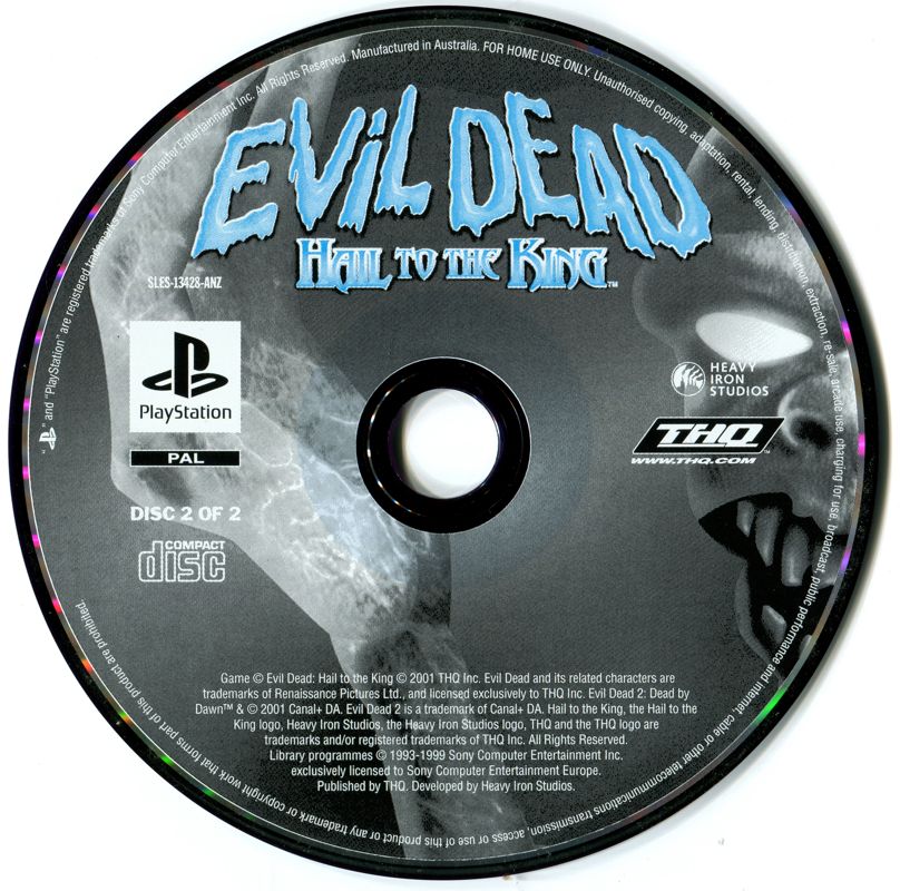 Media for Evil Dead: Hail to the King (PlayStation): Disc 2
