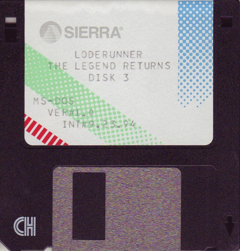 Media for Lode Runner: The Legend Returns (DOS): Disk 3