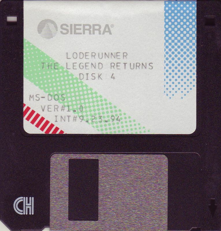 Media for Lode Runner: The Legend Returns (DOS): Disk 4