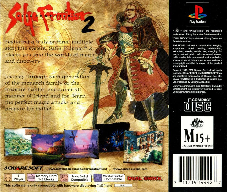 SaGa Frontier 2 cover or packaging material - MobyGames