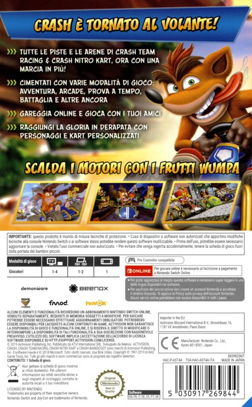 CTR: Crash Team Racing - Nitro-Fueled cover or packaging material ...