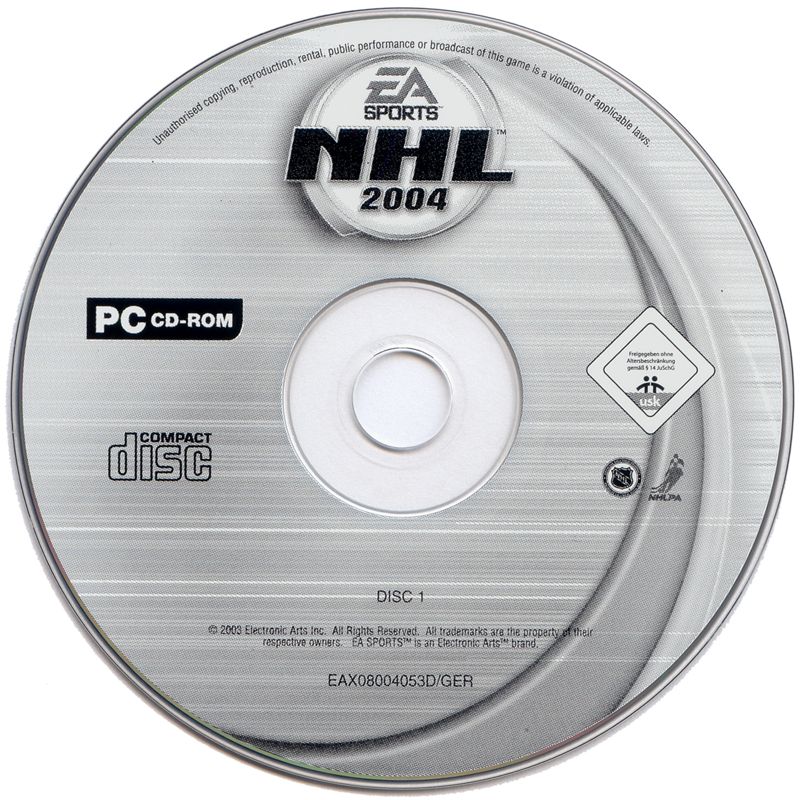 Media for NHL 2004 (Windows): Disc 1