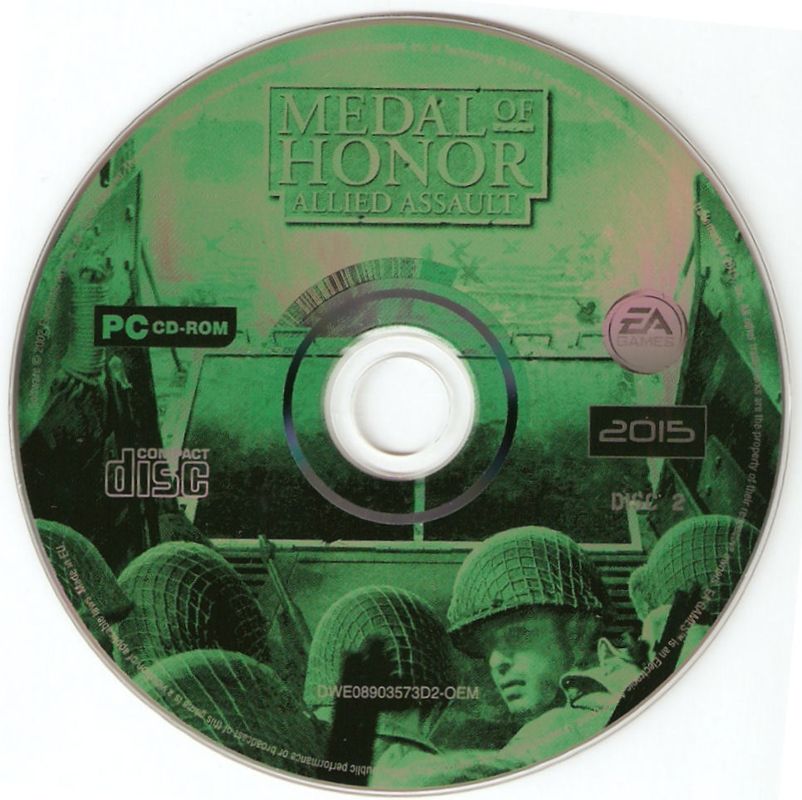 Media for Medal of Honor: Allied Assault - War Chest (Windows) (EA value games release): Allied Assault - Disc 2