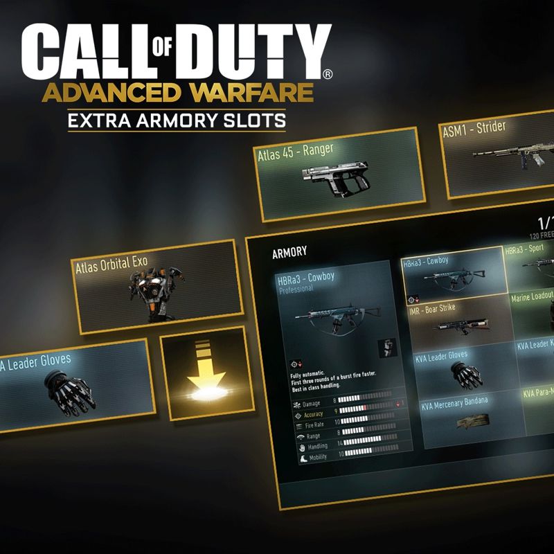 Front Cover for Call of Duty: Advanced Warfare - Extra Armory Slots 2 (PlayStation 3 and PlayStation 4) (download release)
