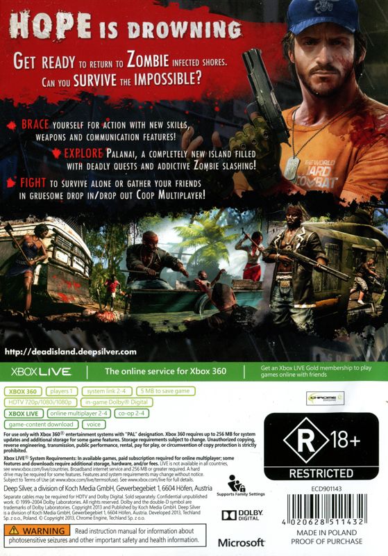 Dead Island 2 System Requirements