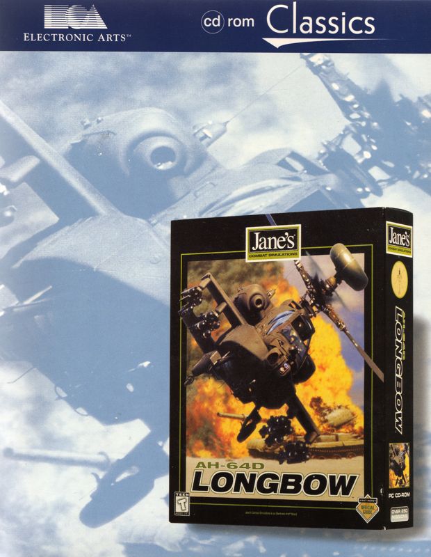 Front Cover for Jane's Combat Simulations: AH-64D Longbow (DOS) (CD-ROM Classics release)