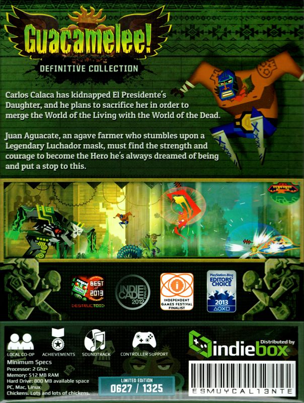 Back Cover for Guacamelee! Definite Collection (Linux and Macintosh and Windows)