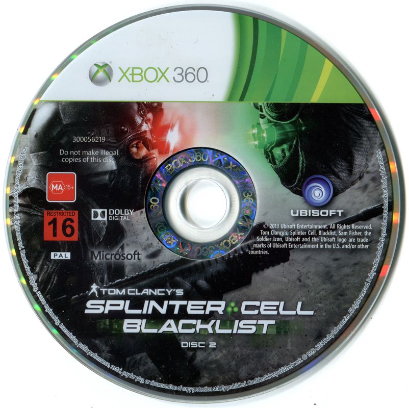Tom Clancy's Splinter Cell: Blacklist (Microsoft Xbox 360, 2013