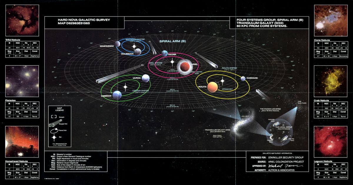 Map for Hard Nova (DOS)