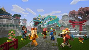 Front Cover for Minecraft: Xbox One Edition - Chinese Mythology Mash-Up (Nintendo Switch) (download release)