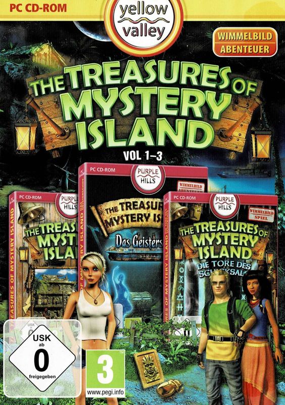 Front Cover for The Treasures of Mystery Island: Vol 1–3 (Windows) (Yellow Valley release)