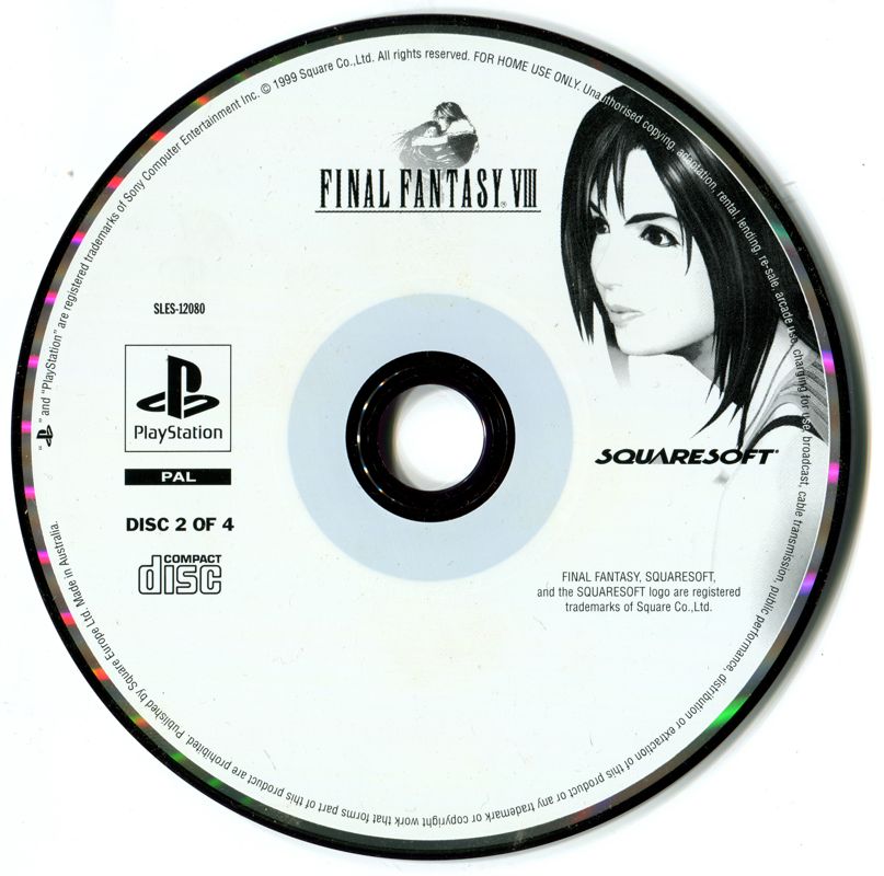 Media for Final Fantasy VIII (PlayStation): Disc 2