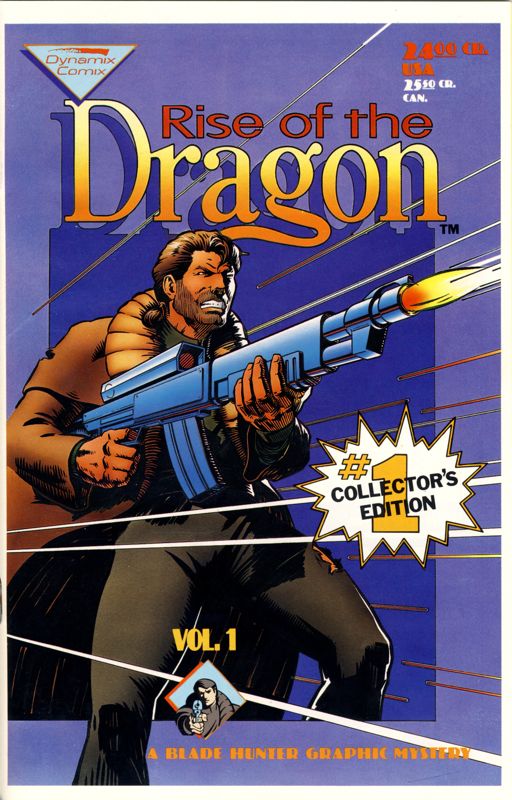 Extras for Rise of the Dragon (DOS) (Dual Media Release (16 Colors version, alternate disk sticker prints)): Comic Front