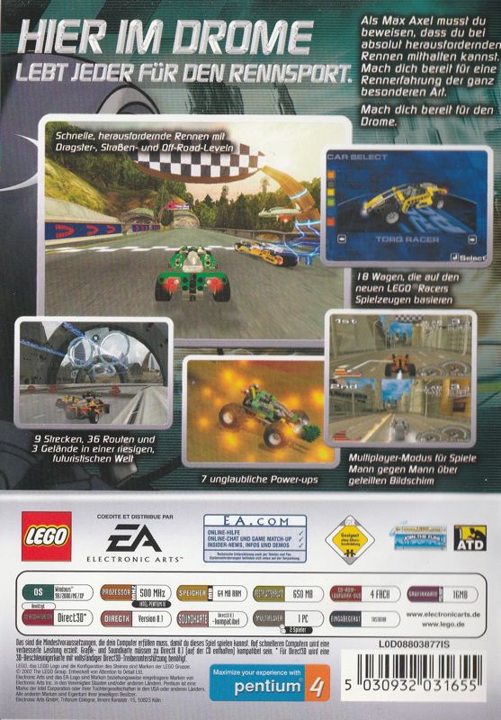 Back Cover for Drome Racers (Windows)