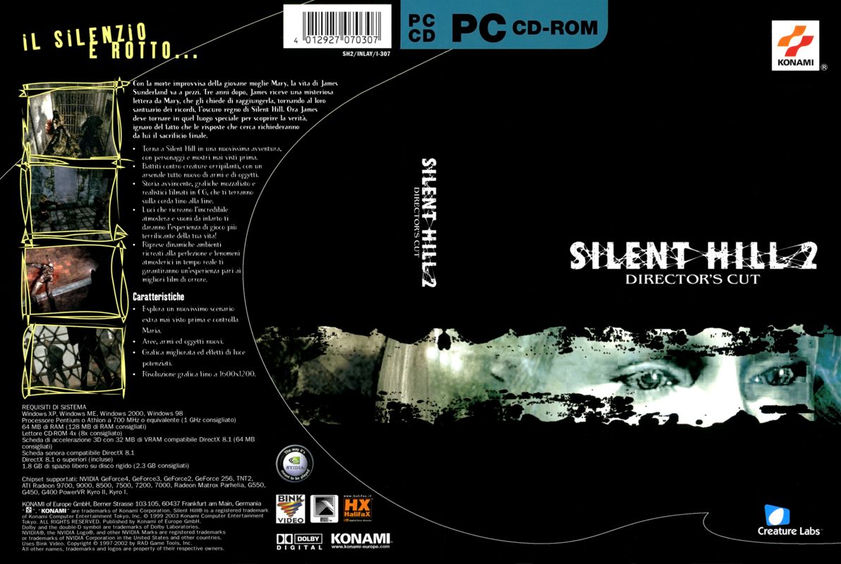 Full Cover for Silent Hill 2: Restless Dreams (Windows)