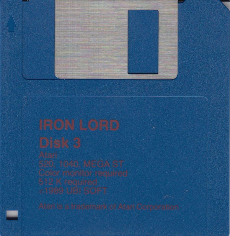 Media for Iron Lord (Atari ST): Disk 3
