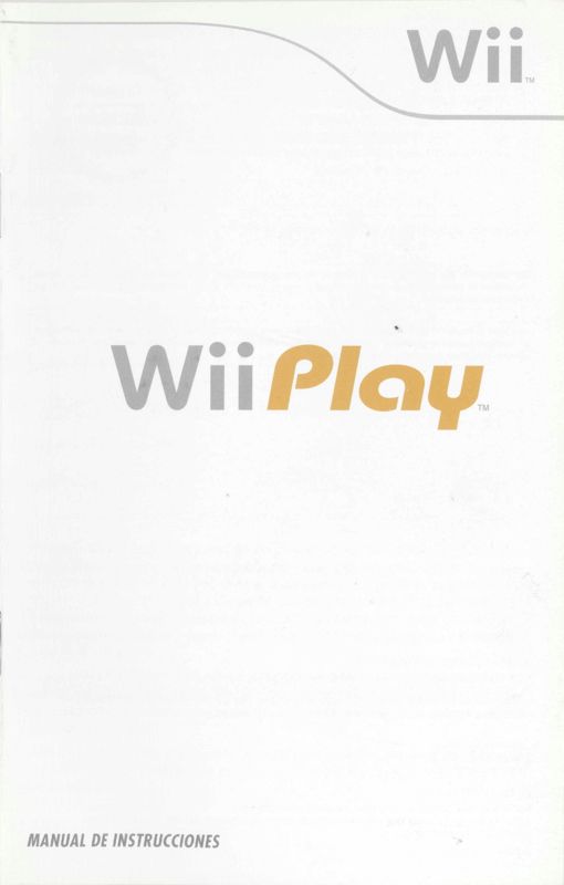 Manual for Wii Play (Wii) (Bundled with Wii Remote): Front