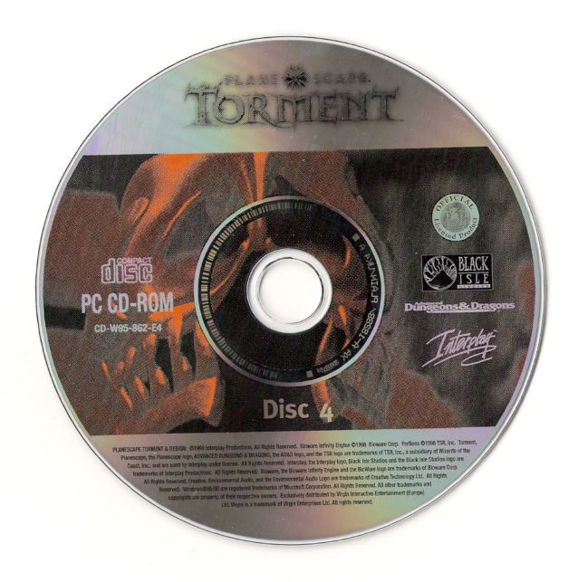 Media for Planescape: Torment (Windows): Disc 4