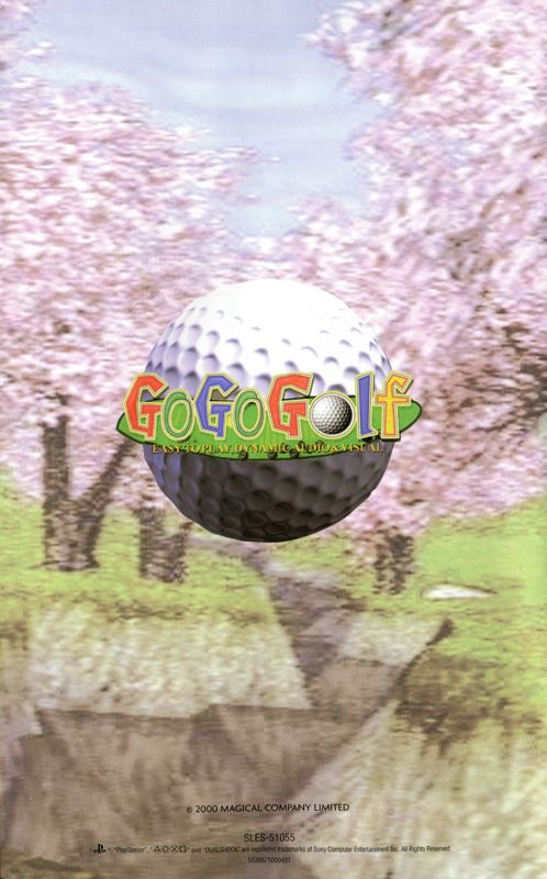 Manual for Go Go Golf (PlayStation 2): Back