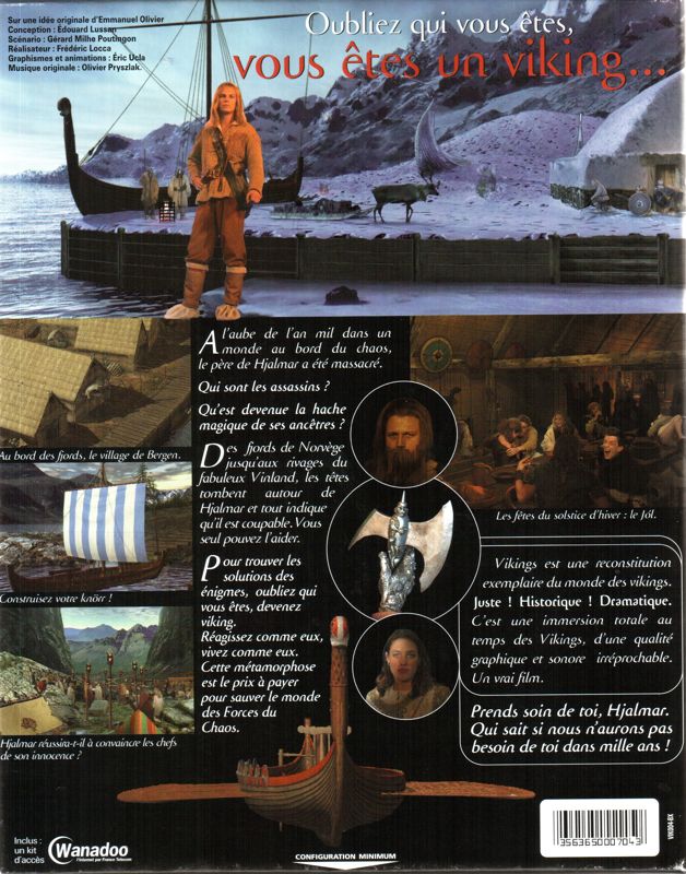 Back Cover for Vikings (Macintosh and Windows)