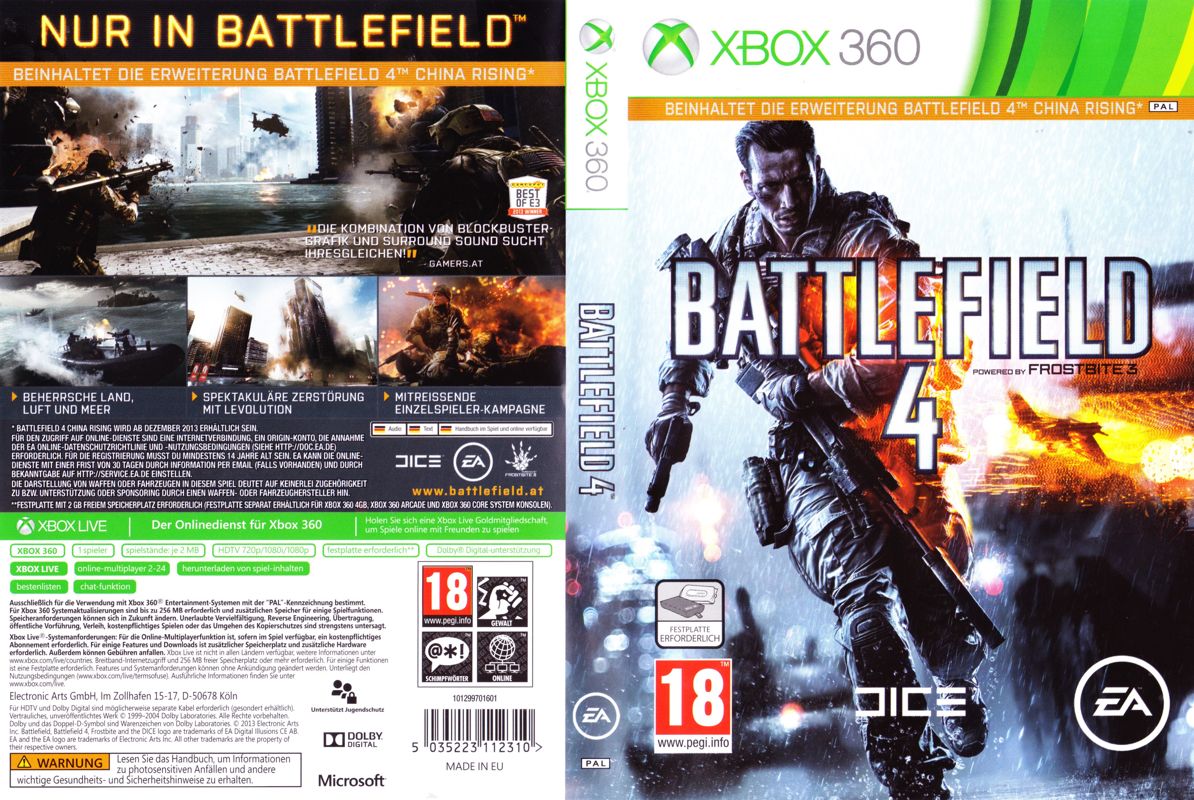 Full Cover for Battlefield 4 (Xbox 360)