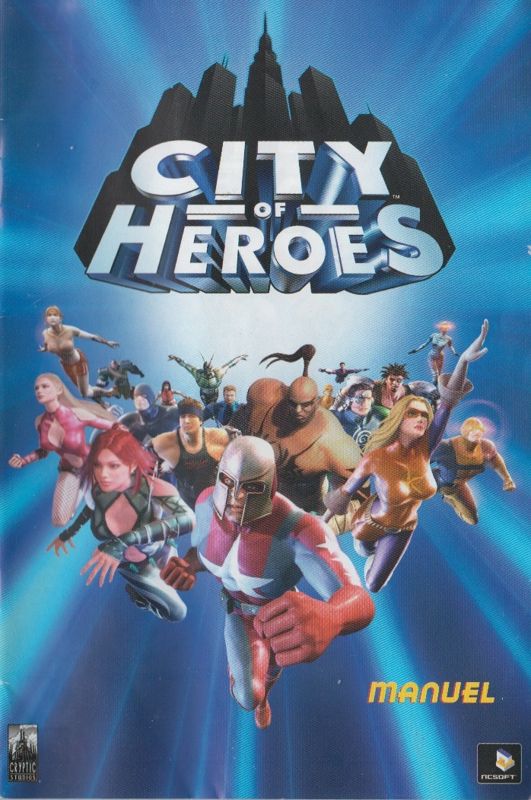 Manual for City of Heroes (Windows): Front (34-page)