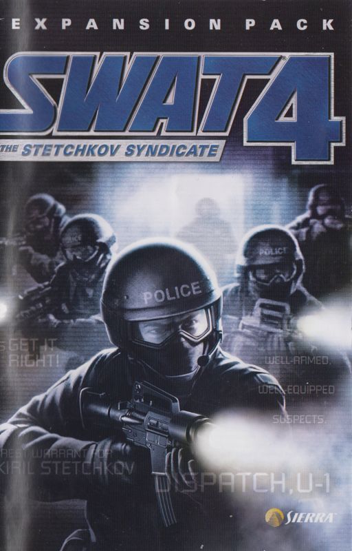 Manual for SWAT 4: The Stetchkov Syndicate (Windows): 24-page - Front