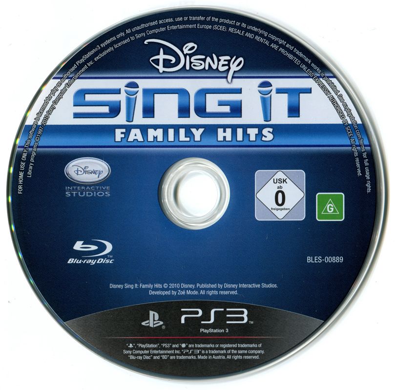 Disney Sing It: Family Hits cover or packaging material