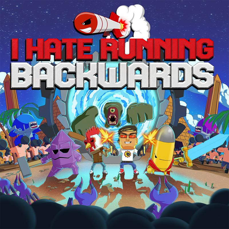 Front Cover for I Hate Running Backwards (Nintendo Switch) (download release)