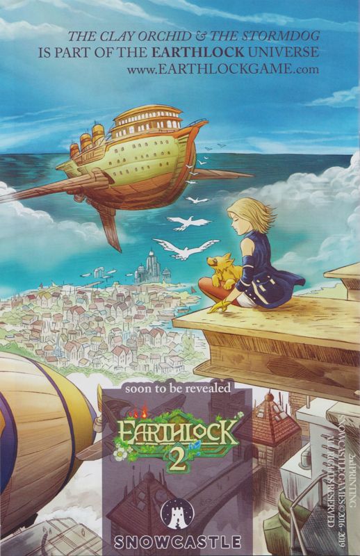 Extras for Earthlock (Collector's Edition) (Nintendo Switch): Comic Book - "<i>The Clay Orchid & The Stormdog</i>" - Back