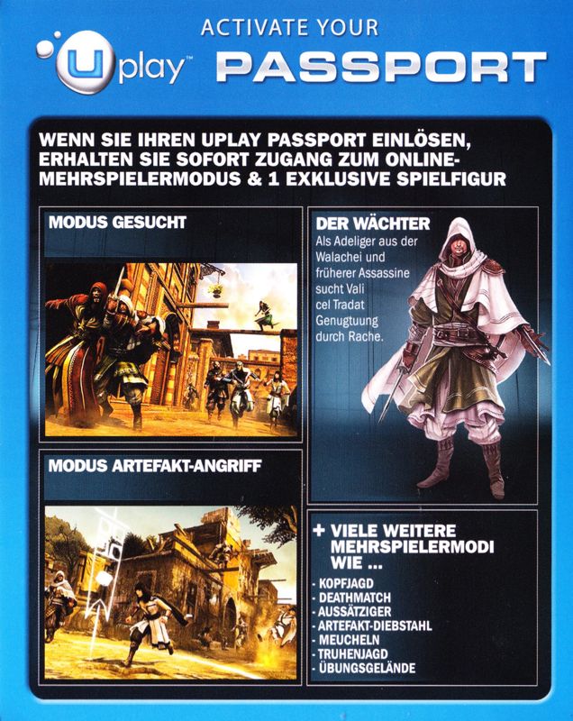 Other for Assassin's Creed: Revelations (Xbox 360): Passport - Font