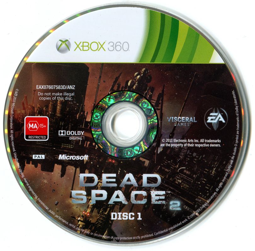 Media for Dead Space 2 (Xbox 360): Disc 1