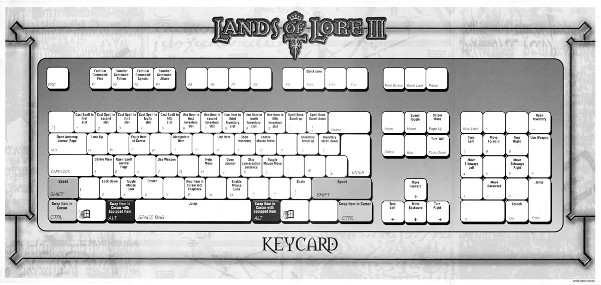 Reference Card for Lands of Lore III (Windows) (GOG.com release)