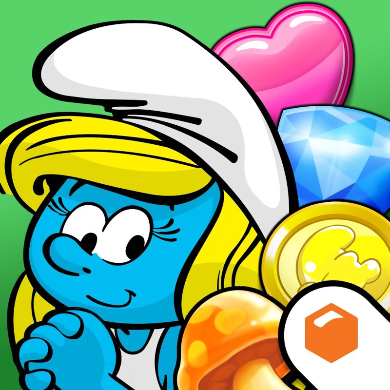 Front Cover for Smurfette's Magic Match (iPad and iPhone)
